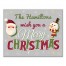 We Wish You a Merry Christmas 16x20 Personalized Canvas Wall Art