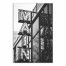 Black and White Main Street City Sign 24x36 Canvas Wall Art