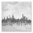 London Paris New York Skyline 30x30 Canvas Wall Art