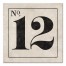 Vintage Number 12 Sign 24x24 Canvas Wall Art