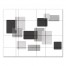 Mid-Mod Black and White Rectangles 24x30 Canvas Wall Art