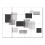 Mid-Mod Black and White Rectangles 30x40 Canvas Wall Art