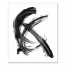 Black Brush Strokes 20x24 Canvas Wall Art