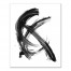 Black Brush Strokes 24x30 Canvas Wall Art