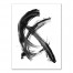Black Brush Strokes 30x40 Canvas Wall Art