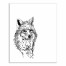 Fox Sketch 24x30 Canvas Wall Art
