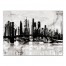 Black and White Graffiti City Skyline 30x40 Canvas Wall Art