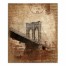 Brooklyn Bridge Distressed 20x24 Canvas Wall Art