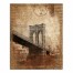 Brooklyn Bridge Distressed 24x30 Canvas Wall Art