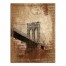 Brooklyn Bridge Distressed 30x40 Canvas Wall Art