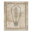 Edison Bulb on Distressed Background 20x24 Canvas Wall Art