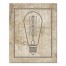 Edison Bulb on Distressed Background 24x30 Canvas Wall Art