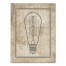 Edison Bulb on Distressed Background 30x40 Canvas Wall Art