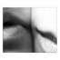 Two Lips Black and White 20x24 Canvas Wall Art