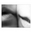 Two Lips Black and White 24x30 Canvas Wall Art