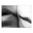Two Lips Black and White 30x40 Canvas Wall Art
