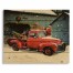 Santas Vintage Truck 22x18 Pallet Wood Art