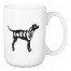 Woof Silhouette 15 oz Mug