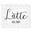 Box Pattern Latte All Day 8x10 Tabletop Canvas