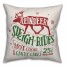 Reindeer Sleigh Rides 18x18 Spun Poly Pillow