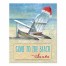 Santa has Gone to the Beach 8x10 Tabletop Canvas