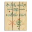 Starfish Wishes and Mistletoe Kisses 10.5x14 Pallet Wood Art