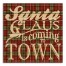 Santa Claus is Coming to Town 21x21 Pallet Wood Art