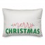 Merry Christmas 14x20 Spun Poly Pillow