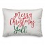 Merry Christmas Y'all 14x20 Spun Poly Pillow