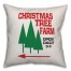 Christmas Tree Farm 18x18 Spun Poly Pillow