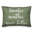 Sweater Weather Never Better in Green 14x20 Spun Poly Pillow