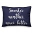 Sweater Weather Never Better in Navy 14x20 Spun Poly Pillow