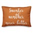 Sweater Weather Never Better in Orange 14x20 Spun Poly Pillow