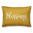 Blessings in Mustard 14x20 Spun Poly Pillow