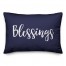Blessings in Navy 14x20 Spun Poly Pillow