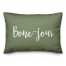 Bone-jour in Green 14x20 Spun Poly Pillow