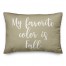 My Favorite Color Is Fall in Beige 14x20 Spun Poly Pillow