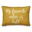 My Favorite Color Is Fall in Mustard 14x20 Spun Poly Pillow