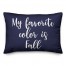 My Favorite Color Is Fall in Navy 14x20 Spun Poly Pillow