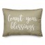 Count Your Blessings in Beige 14x20 Spun Poly Pillow