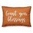 Count Your Blessings in Orange 14x20 Spun Poly Pillow