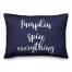Pumpkin Spice And Everything Nice in Navy 14x20 Spun Poly Pillow