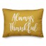 Always Thankful in Mustard 14x20 Spun Poly Pillow