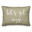 Let's Get Cozy in Beige 14x20 Spun Poly Pillow