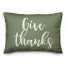 Give Thanks in Green 14x20 Spun Poly Pillow