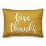 Give Thanks in Mustard 14x20 Spun Poly Pillow