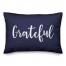 Grateful in Navy 14x20 Spun Poly Pillow