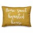 Home Sweet Haunted House in Mustard 14x20 Spun Poly Pillow