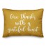 Give Thanks With A Grateful Heart in Mustard 14x20 Spun Poly Pillow