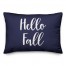 Hello Fall in Navy 14x20 Spun Poly Pillow
